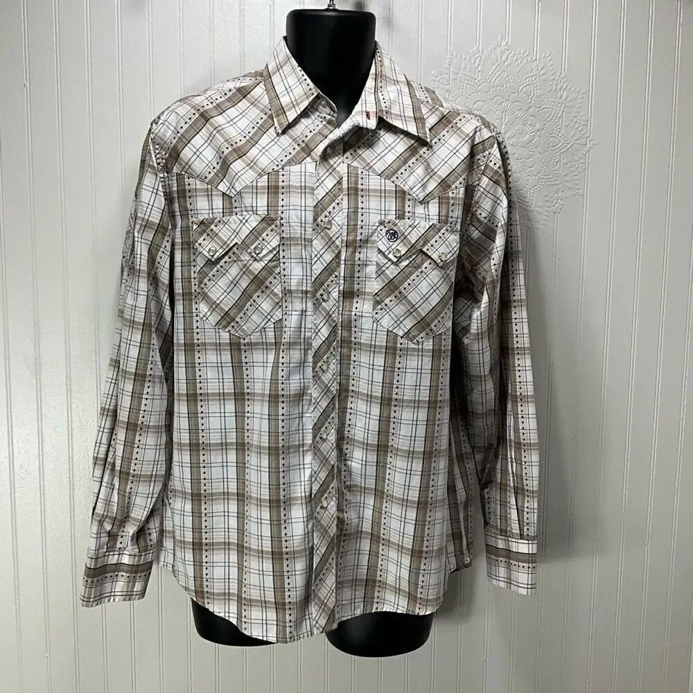 VINTAGE WRANGLER Pearl Snap Western Shirt